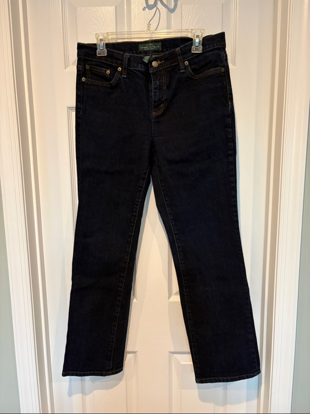 Lauren Ralph Lauren Rinse Straight Leg Jeans